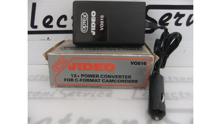 Optex V0816 12vdc a VHS-C power converter .
